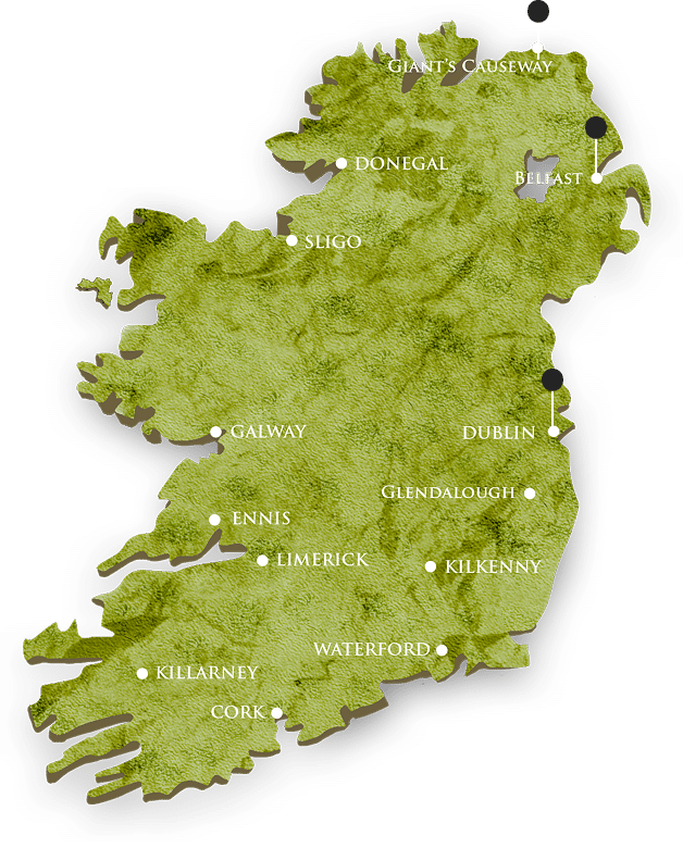 Dublin Befast Bespoke Tour Map